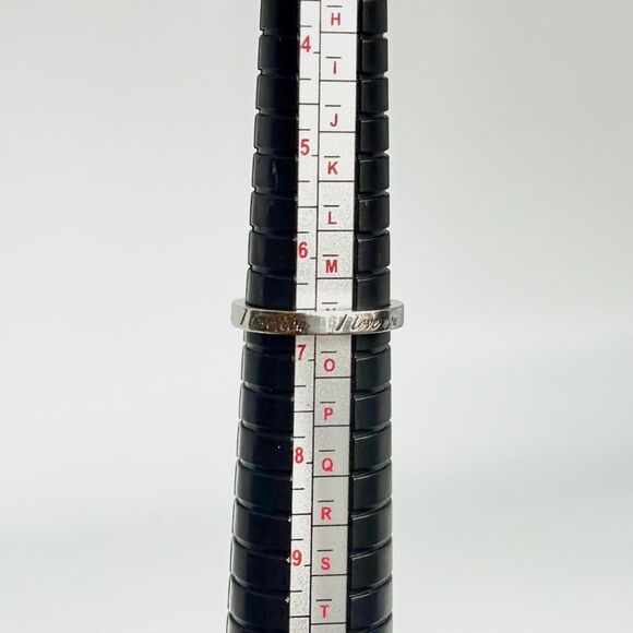 Tiffany Retired Notes "I Love You" Ring - Sterling Silver - Size 6.75 - Picture 3 of 16